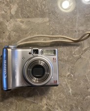 Canon PowerShot A530 5.0MP Digital Camera - Silver FOR PARTS OR REPAIR