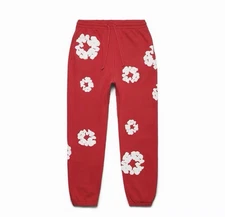 Denim Tears Red Sweat Pants Size Medium Brand New 100% Cotton with Tags