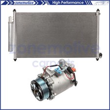 For 13-15 Acura ILX 12-2014 Honda Civic AC Condenser & AC Compressor Cooling Kit