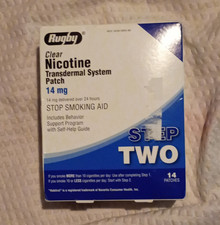 Rugby Clear Nicotine Transdermal Patch Step 2 14mg 14ct MPN 0536-5895-88