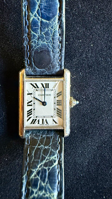 Cartier Tank Louis W1541056 18K White Gold 22mm Watch Box Papers 2006
