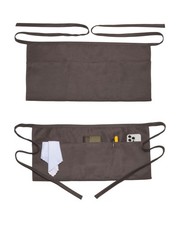 Server Waitress Waist Apron - Half Apron with 4 Pockets, 2 Pack Dark Grey Sho...