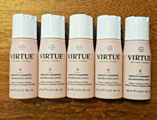 Virtue Smooth Shampoo 2oz x5 Lot Alpha Keratin Frizz Control Coarse Hair Repair 