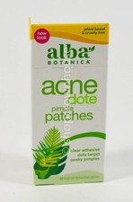 Alba Botanica ACNE DOTE hydrocolloid 40 single use PIMPLE PATCHES plant based