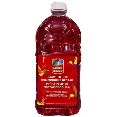 More Birds Premium Hummingbird Nectar, 64-Ounces 64 Fl Oz (Pack of 1), Red 
