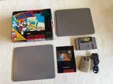 Mario Paint SNES Super Nintendo Big Box Very Worn Mouse Manual Almost Complete