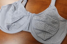 New Wacoal Visual Effects Minimizer Bra - Size 36G -Raindrops - # 857210