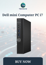 Dell mini Computer PC i7 up to 32GB RAM 2TB SSD 22" monitor Windows 11 Pro WiFi