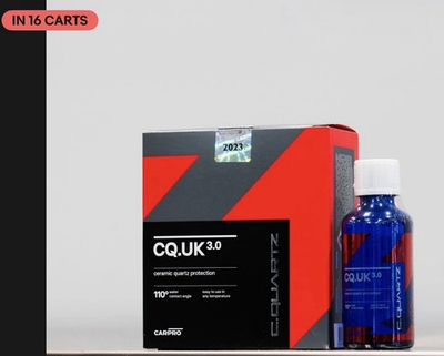 #ad CarPro Cquartz UK 3.0 Ceramic Quartz Paint Coating Kit 50ml Nanotechnology $64.95