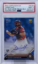 Yainer Diaz Rookie Auto PSA 10 - 2023 Topps Now Blue /49 -Astros “El Matin”