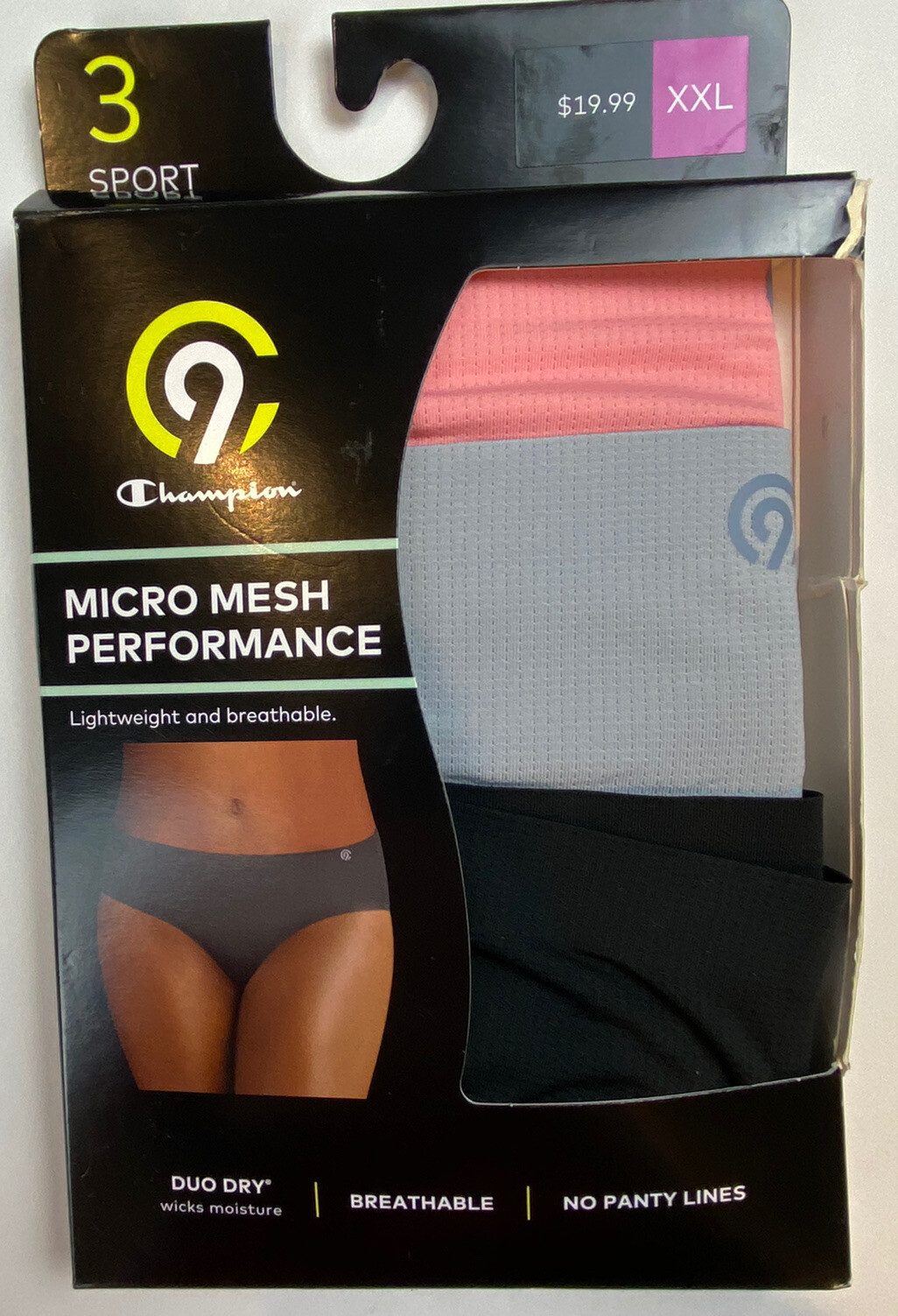champion micro mesh performance underwear