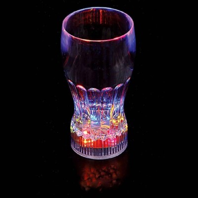LED Light Up Flashing Drinking Cup Coke Shot Bar Club Party Beer Drink Glass