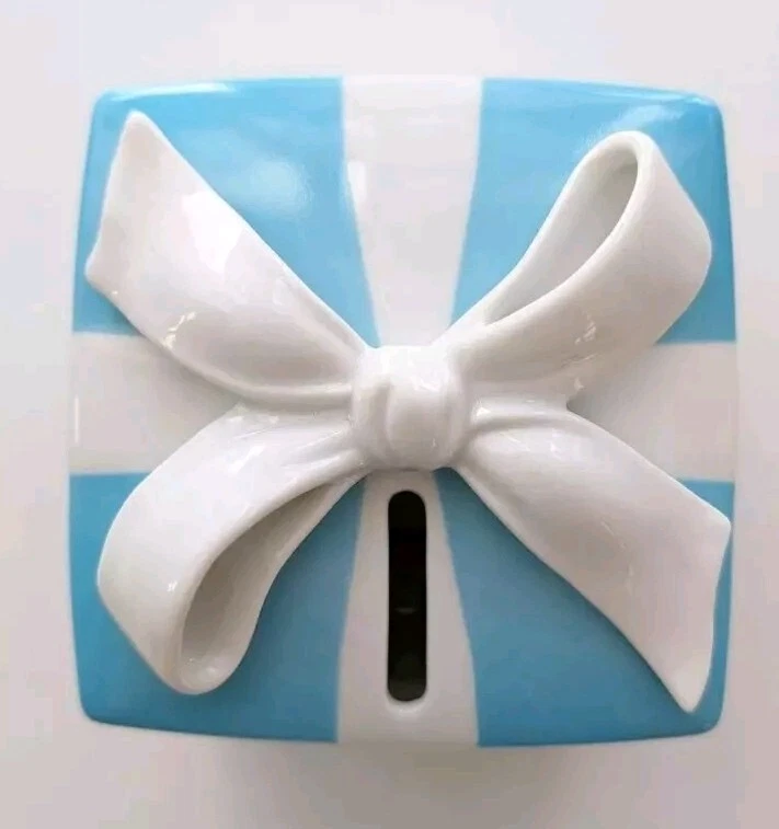 Tiffany & Co. Piggy Bank Blue Porcelain Box Rare! - Image 2 of 4