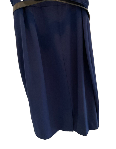 Vestido Cato Mujer Azul Marino con Volantes y Cinturón 18 W - Imagen 3 de 6