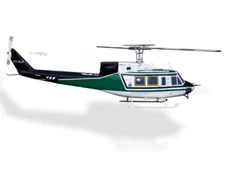 600 B212 Civil RC Helicopter Fuselage Bell212 GREEN WHITE Civil 600 Size