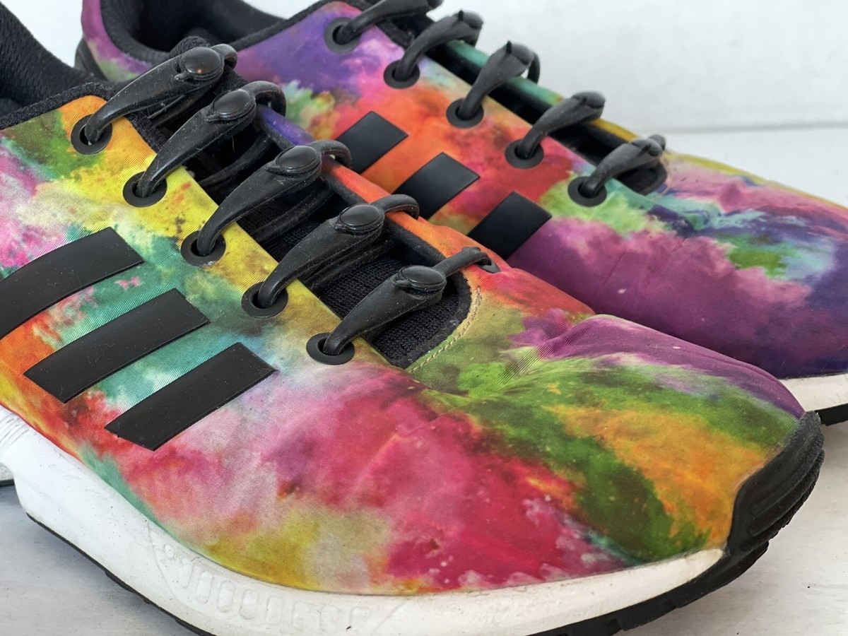 ADIDAS ZX FLUX TORSION TIE DYE MULTICOLOR RUNNING SHOES ADIDAS ZX FLUX TORSION TIE DYE MULTICOLOR RUNNING SHOES