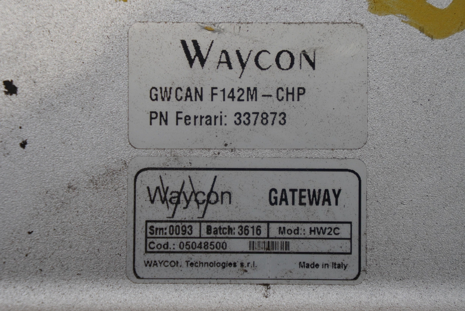 Waycon GWCAN Gateway Computer Control Module ECU 337873 Ferrari 488 Challenge 18