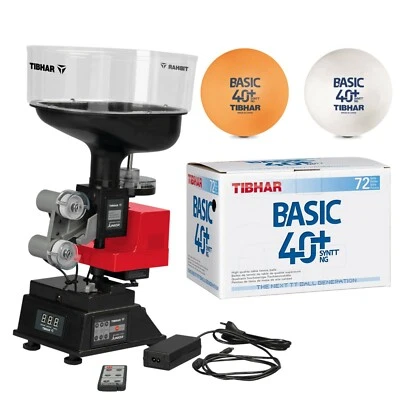 Tischtennis Roboter + Bälle | Tibhar Robo Pro Junior + Trainingsball Syntt NG