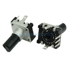 5 Pcs Rotary encoder EC12 Audio digital potentiometer 15mm handle