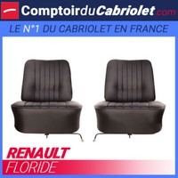 Bezug Vordersitze Aus Schwarzem Kunstleder FüR Renault Floride