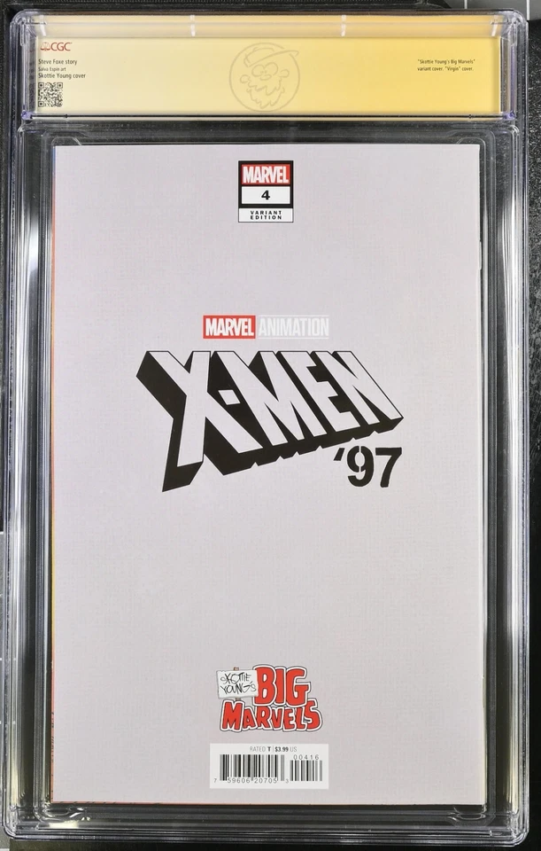 X-MEN '97 #4 VIRGIN SKETCH CGC 9.8 SIGNATURE SERIES SKOTTIE YOUNG, ACTION FIGURE - Image 3 of 4