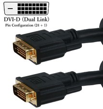 Heavy Duty DVI-D Dual Link Male Digital Video CL2 Cable for Computer HD Monitor