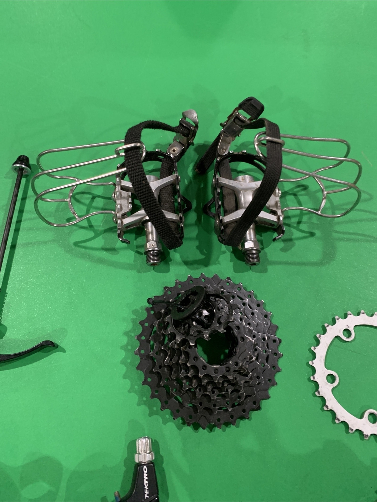 Large USED Bicycle Parts And Accessories Lot z1 eBay