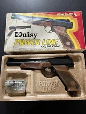 Vintage Daisy Power Line 1200 Co2 BB Gun Pistol w/ Original Box. **WORKS**