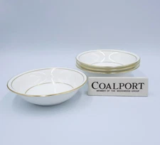 Coalport Bone China ROYALTY Set/4 Coupe Cereal Bowls EXCELLENT+ Gold Trim