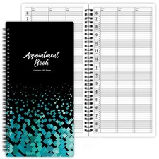 3 Column Appointment Book - Daily and Hourly Schedule Book with 200 Pages