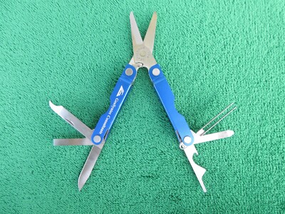 Leatherman Micra Blue Multi Tool Folding Knife Scissors GeoSyntec USA #71