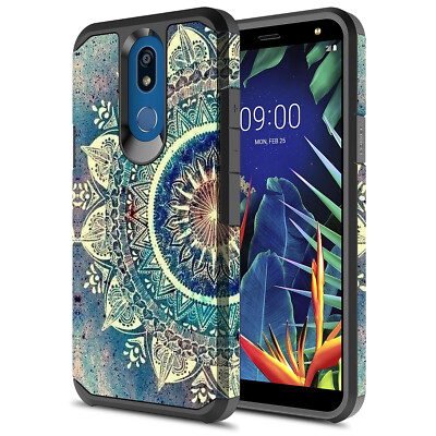For LG K40/Solo LTE/ K12 Plus/X4 2019 Hybrid Graphic Cute Colorful Silicone Case