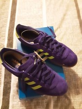 ADIDAS Originals Trimm Star . Purple And Slime Size ? Exclusive. Size Uk 9