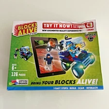 Blokko Blocks Alive Toy Build Scan & Interact 126 Pieces - Space - No Device New
