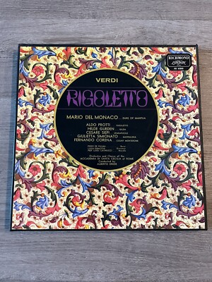 Verdi Rigoletto Mario Del Monaco 3xLP Box 1965 -OPERA-VG+ Vinyl great condition