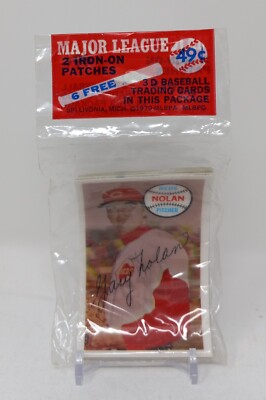1970 Kellogg's 3-D Super Stars Sealed Pack 6 Cards Gary Nolan On Top + Patches
