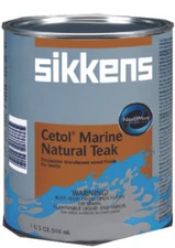 Interlux Sikkens Cetol Marine Wood Finish Natural Teak Boat Quart  IVA316-QT