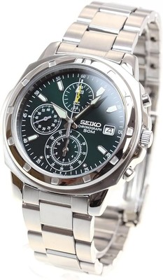 SEIKO SND411 Chronograph Men's Watch Overseas Model Metal Japan New