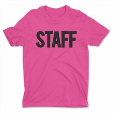 Men's Staff T-Shirt BB, Neon Pink-Black, 3X-Large 