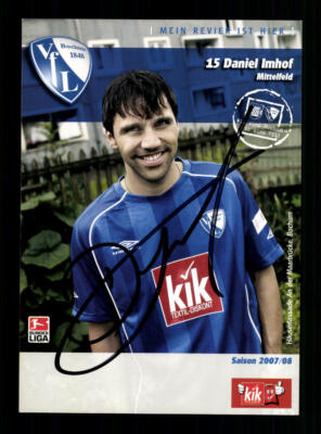 Daniel Imhof  Autogrammkarte VFL Bochum 2007-08 Original Signiert