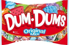 DUM DUMS ORIGINAL FLAVOR MIX LOLLIPOPS SUCKERS CANDY 10.4 OZ EACH (1)