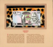 Most Treasured Banknotes Zambia 1980 1 Kwacha P 23a UNC prefix 54/A