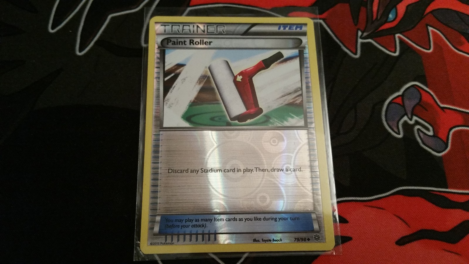 Pokemon Trainer Item Paint Roller Reverse Holo 79/98 XY Ancient Origins NM/Mint
