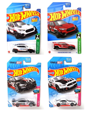 Hot Wheels FORMULA DRIFT Custom '18 Ford Mustang GT & Ford Mustang Mach Lot of 4