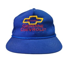 Vintage Genuine Chevrolet Trucker Hat Snap Ba...