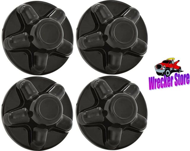 Qty. 4, Black ABF Trailer Hub Cover, Hub Caps, 5 lug, 5 x 4.5" pattern