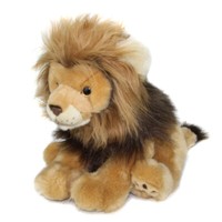LöWe PlüSch Kuscheltier PlüSchtier Stofftier Sitzend 27 Cm Hoch