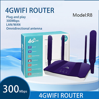 WiFi Hotspot mit großer Reichweite 300Mbps 4G LTE Router mit SIM Karten Slot