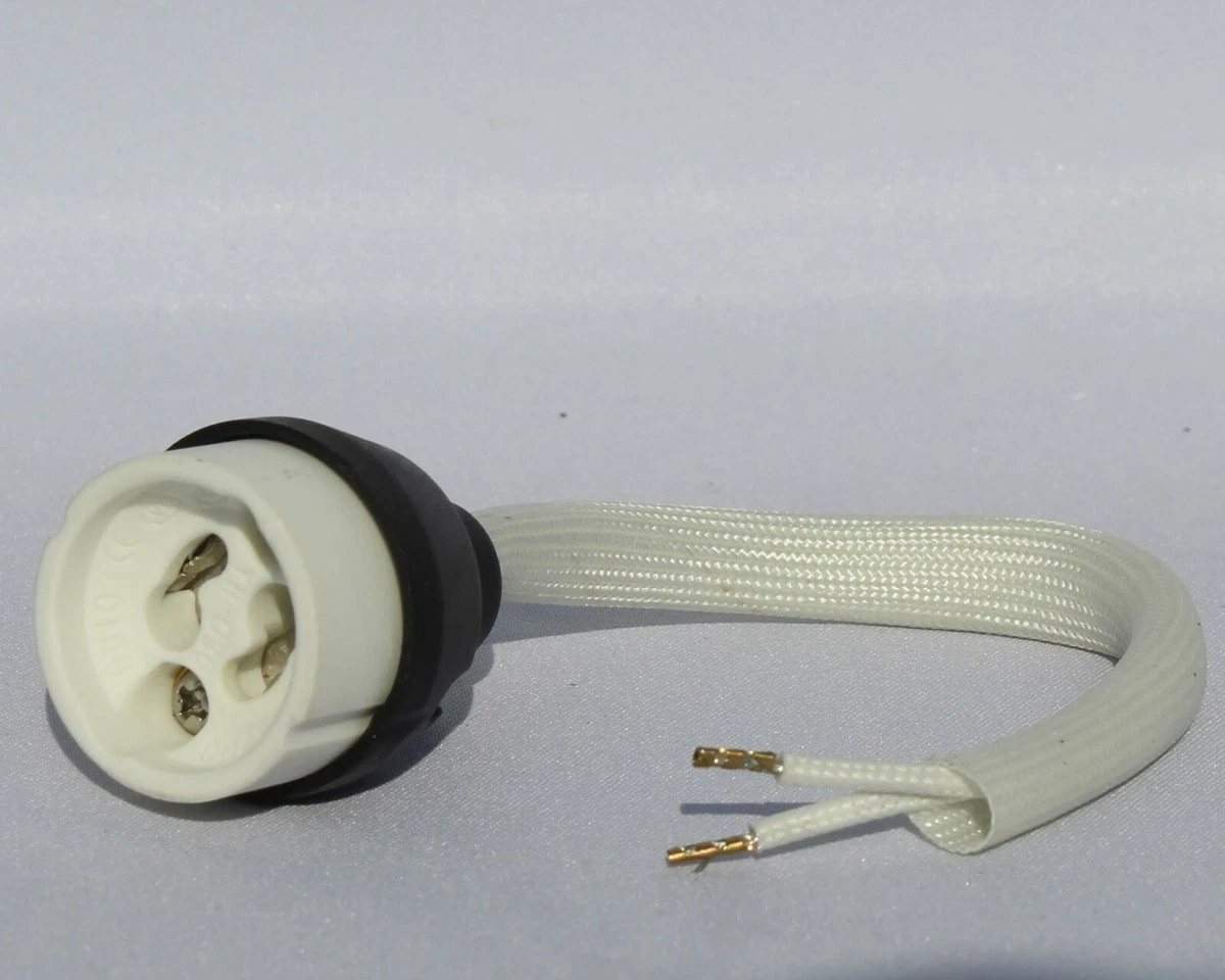 10x GU10 Soporte de lámpara LED halógeno Conector de enchufe Downlighter Reino Unido NUEVO REGLAMENTO