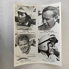 Vintage Racing Driver Photo Phil Hill John Surtees Bruce McLaren Mark Donohue